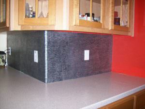 Faux Antique Silver WC 30 PVC Backsplash