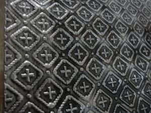 Faux Antique Silver WC-70 PVC Back Splash Imperfection