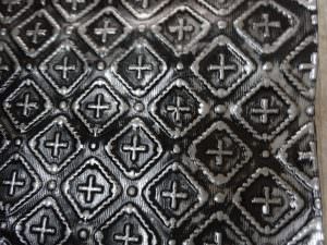 Faux Antique Silver WC-70 PVC Back Splash Imperfection