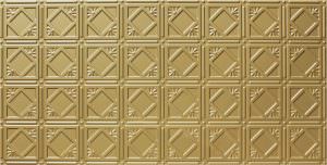 Glue Up Ceiling Tile Faux Antique Brass Design AA 207