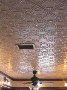 Ceiling Tiles Glue Up White Installed Design AA 207