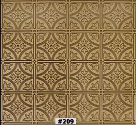 Glue Up Ceiling Tile Faux Antique Brass Design AA 209