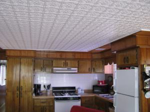 Installed Glue Up Ceiling Tile Design AA 309