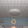 Ceiling tile Glue Up Design AA 309 White Installed