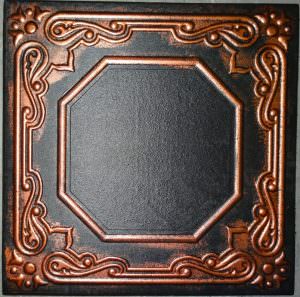 Black Copper Painted Styrofoam Ceiling Tile R 32