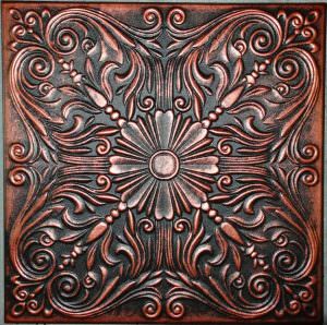 Black Faux Copper Ceiling Tile Design R 76