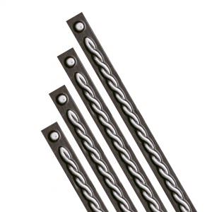 Faux Antique Silver Peel and Stick Grid Strips Design G 3