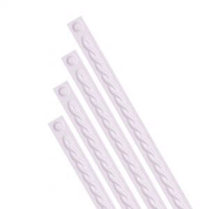 White Pearl Peel and Stick Grid Strips Design G 3