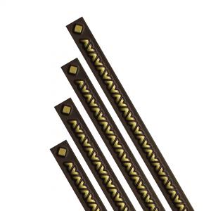 Antique Brass Grid strips Glue On Design G 4