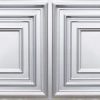 Faux Silver 2x4 Grid Ceiling Tile Design 8222