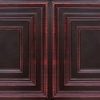 Faux Antique RosewoodGrid Ceiling Tile Design 8222