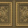 Faux Antique Brass Ceiling Tile Design 8223