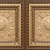 Faux Antique Gold Design 8223 Ceiling Tile