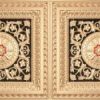 Faux Gold Black Red Design 8223 Ceiling Tile