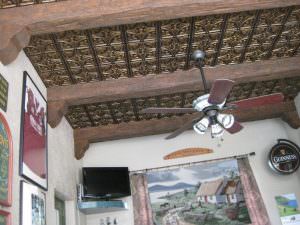 Faux Antique Gold Glue On Ceiling Tile Design 148