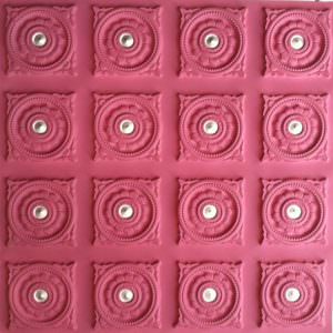 Magenta Silver Plastic Ceiling Tile Design 128