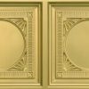 Faux Brass Grid Suspended Ceiling Tile Design 8266