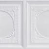 White Pearl Vinyl Plastic Grid Ceiling Tile Design 8266