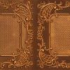 Faux Antique Gold Plastic Vinyl Ceiling Tile Design 8269