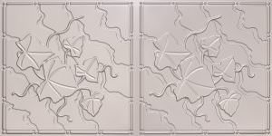 Faux Silver PVC Ceiling Tile Design 8202
