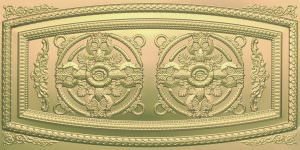 Faux Brass Drop In Glue Up Ceiling tile Design 8272