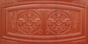 Faux Dark Cherry Drop In grid Ceiling Tile Design 8272