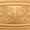 Faux Gold PVC Grid Ceiling Tile Design 8272