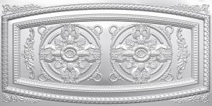 Faux Silver Plastic Drop In Ceiling Tile Design 8272