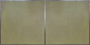 Faux Antique Brass Grid Edge Filler Ceiling Tile F2-802