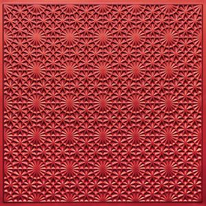 Faux Copper Frid Ceiling Tile Border Design F-3