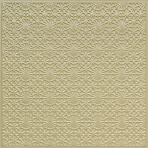 Cream Pearl Grid Ceiling Tile Border Design F-3