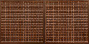 Antique Teakwood Design 8271 Plactic Ceiling Tile