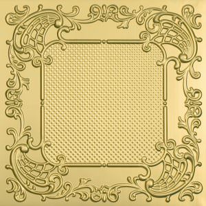 Faux Brass PVC Ceiling Tile Design 269