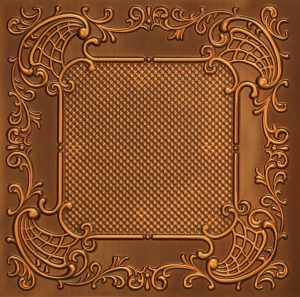 Faux Antique Gold Ceiling Tile Design 269