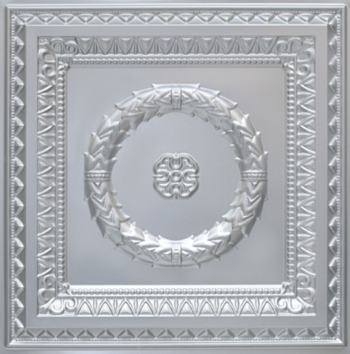 Faux Silver Ceiling Tile Design 210
