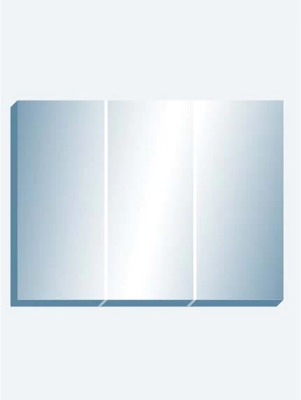 Mirror 96x72-tri-fold