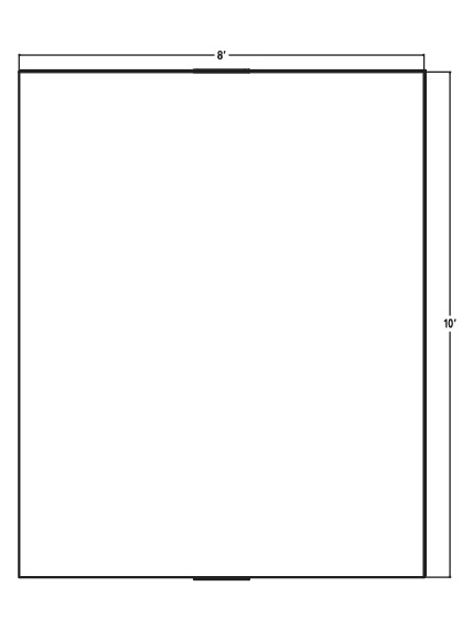 Glassless Mega Mirror 96 inch x 120 inch