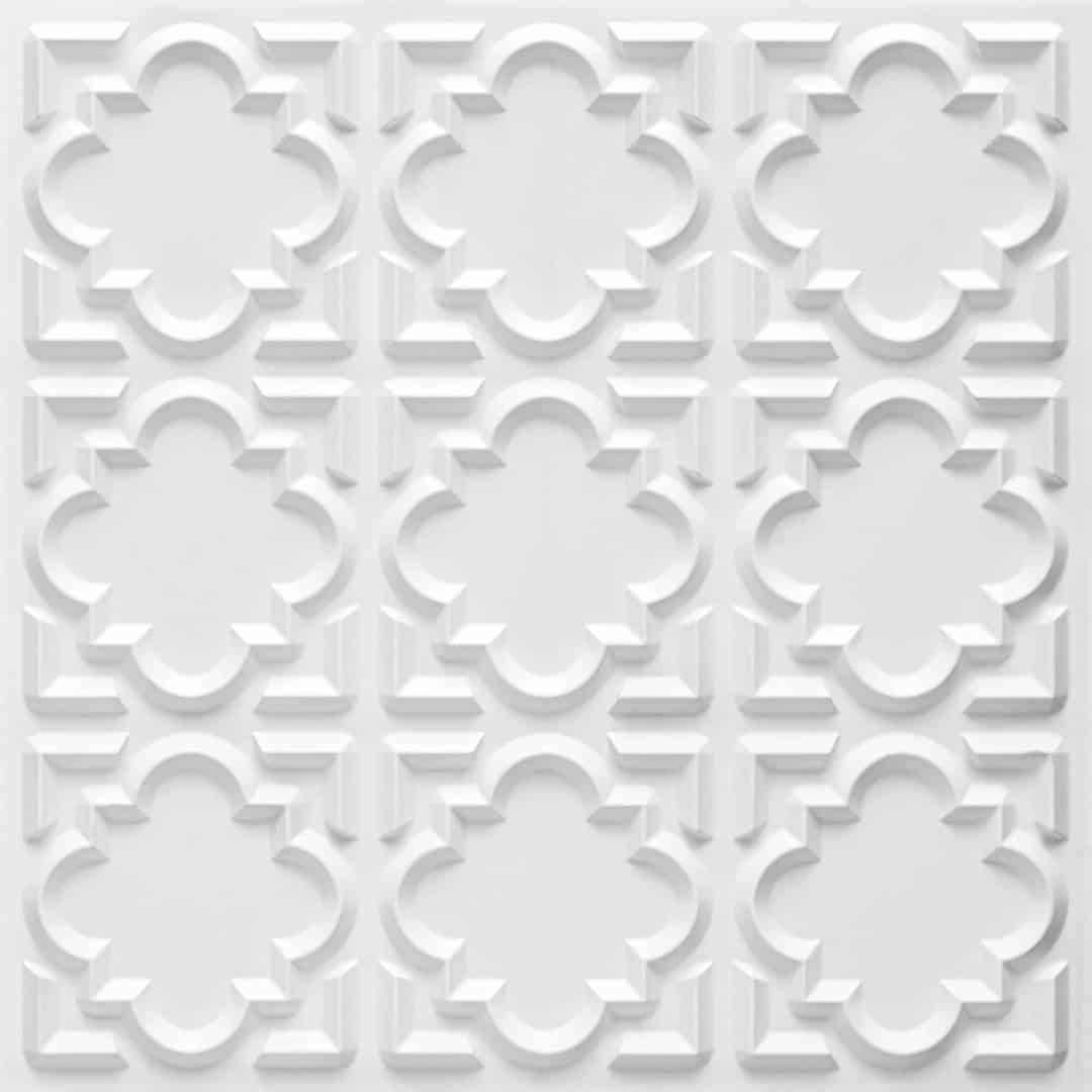 White Matt Plastic Ceiling Tile Design 142