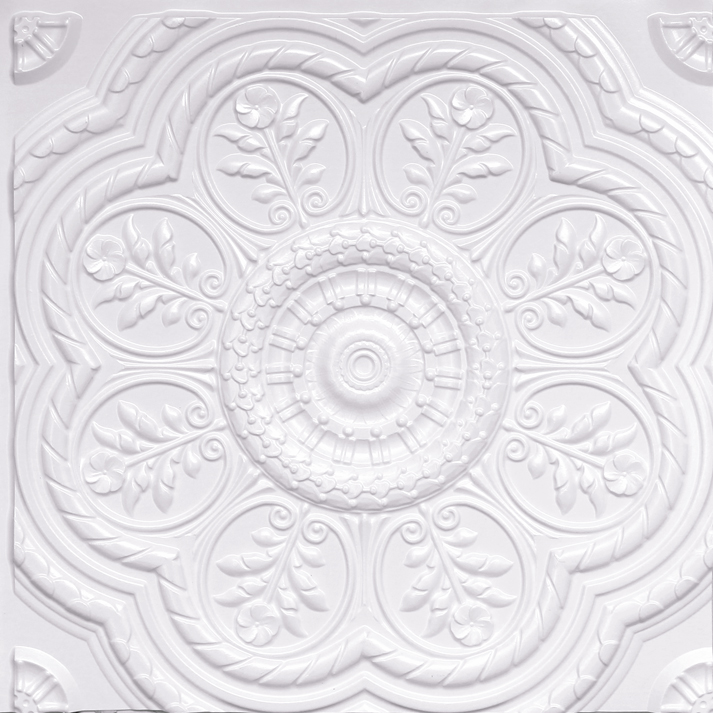 White Pearl Glue Up Ceiling Tile Design 240
