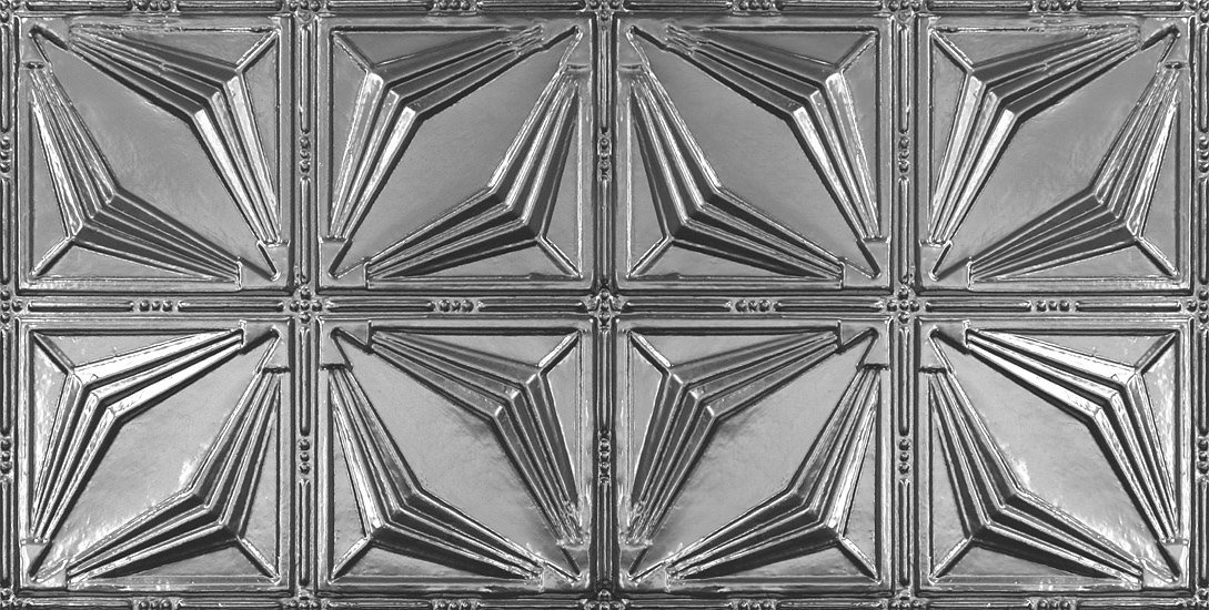 Factory Silver Ceiling Tile Art Deco CT-1208