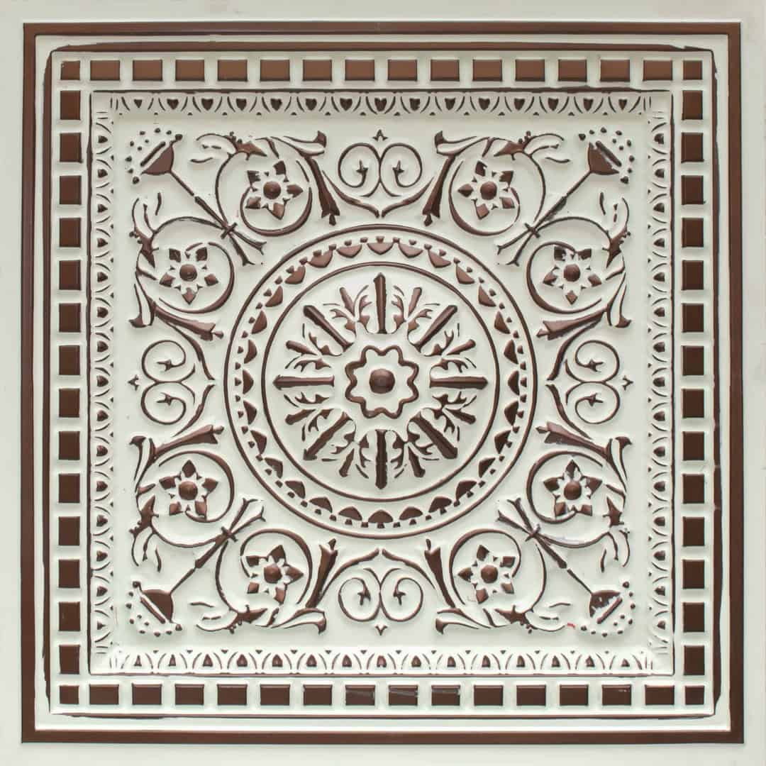 Antique Mocha Drop In Ceiling Tile Design 215