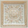 Antique White Grid Ceiling Tile Design 215