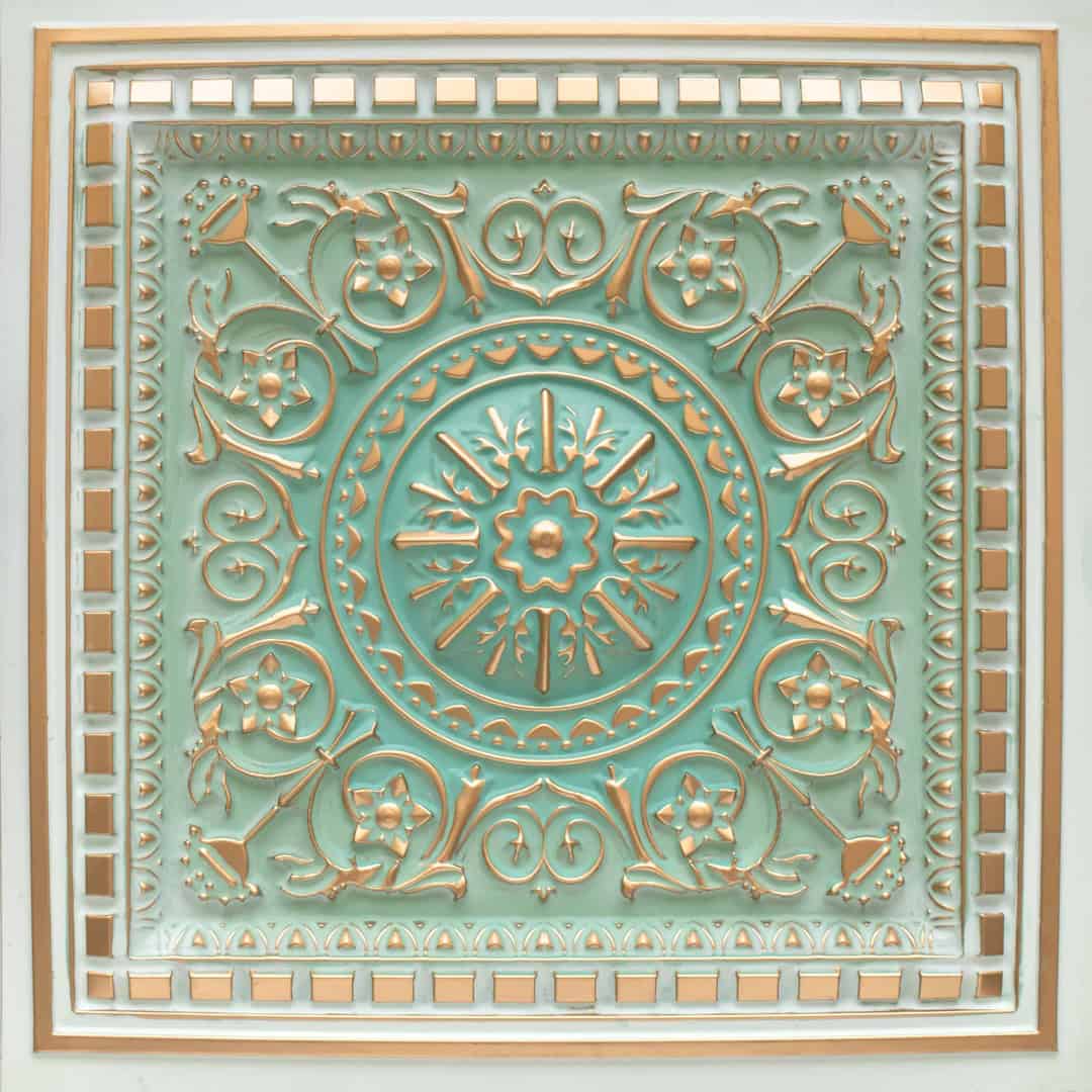 Arabian Green Ceiling Tile Design 215